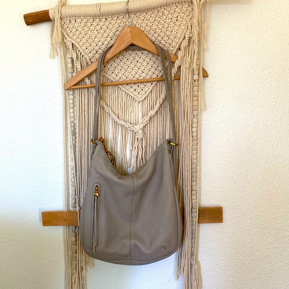 HOBO Taupe Leather Backpack - Picture 2 of 10